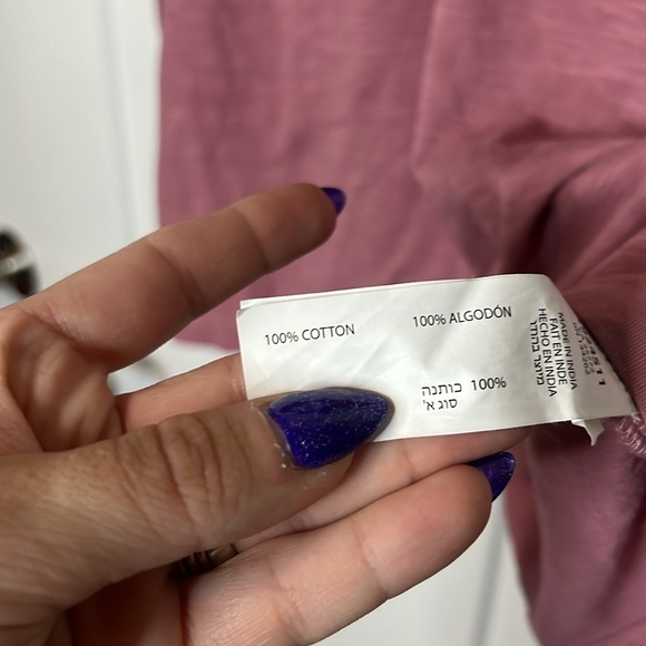 NWT DEX Antique Soft Pink Knotted Tank - Picture 5 of 5